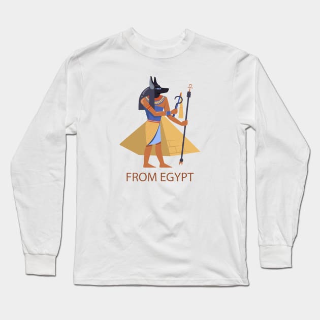 Pharaonic from Egypt Long Sleeve T-Shirt by Marioma